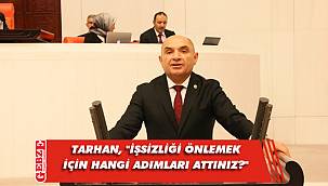 CHP’li Tarhan’dan bakanlığa işsizlik soruları