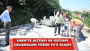 Çiftçi, Emek'teki çalışmaları yerinde inceledi