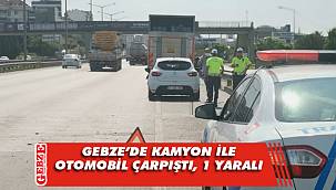 Damacana yüklü kamyonla otomobil çarpıştı