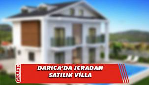 Darıca Pirireis Mahallesi'nde icradan satılık villa