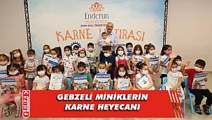 Enderun anaokulunda miniklerin karne heyecanı