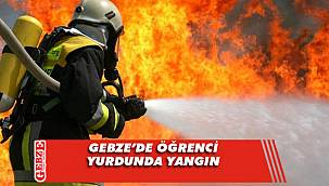  Gebze'de öğrenci yurdunun çatısında yangın çıktı