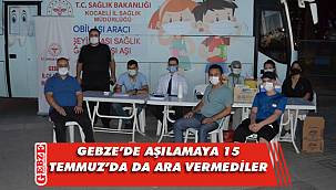 Gebze İlçe Sağlık Müdürlüğü, meydanda aşılama yaptı