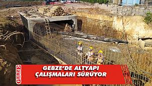 Gebze'de altyapı çalışmaları sürüyor