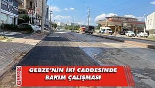 Gebze'nin iki önemli caddesinde bakım