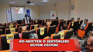 Gıda ve su sektörü çalışanlarına hijyen eğitimi