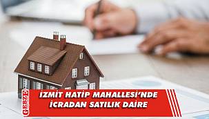 İzmit Hatip Mahallesi’nde icradan satılık daire 