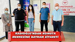 Kadıoğlu, COVİD-19 Çağrı ve Komuta Merkezi personeliyle buluştu