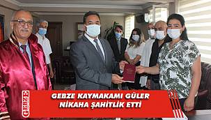 Kaymakam Güler, nikah şahidi oldu