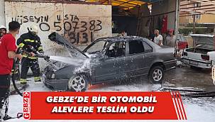 Kaynak yapılan otomobilde yangın çıktı