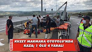Kuzey Marmara Otoyolu'nda trafik kazası