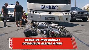 Önce otomobile, sonra otobüse çarptı