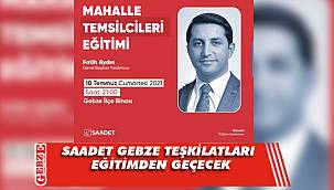 Saadet Gebze'de eğitim hazırlığı