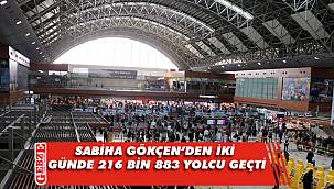 Sabiha Gökçen’de tatil dönüşü rekor kırıldı