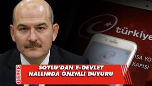 Soylu'dan e-Devlet hakkında önemli duyurular