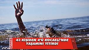 Türkiye'de son 8 günde 43 kişi suda boğuldu