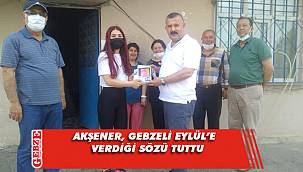 Uluköylü, Gebzeli Eylül'e tabletini ulaştırdı