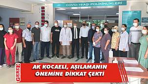 AK Parti Kocaeli teşkilatından aşı çalışmalarına destek