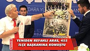 Aras, Ankara’da partililere seslendi