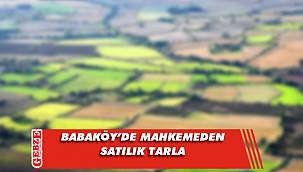 Babaköy’de mahkemeden satılık tarla