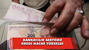 Bankacılık sektörü kredi hacmi yükseldi