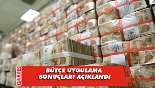 Bütçe uygulama sonuçları açıklandı