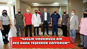 Büyükakın, sağlık çalışanlarıyla bir araya geldi