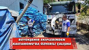 Büyükşehir, sel bölgesinde yaralara merhem oluyor