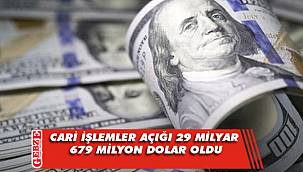 Cari açık rakamları açıklandı