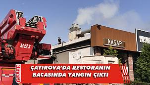 Çayırova'da restoranın bacasında yangın çıktı