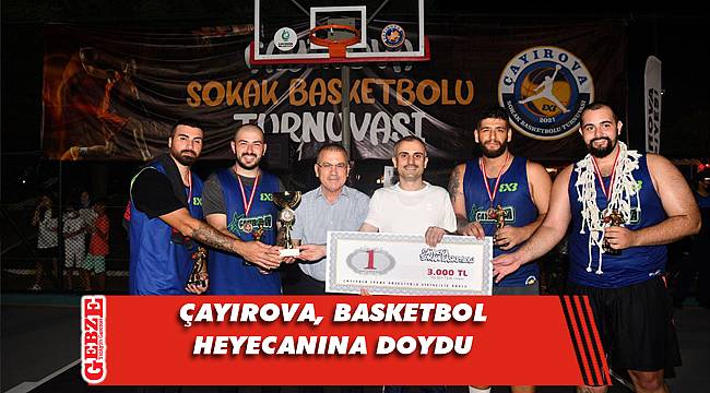 Çayırova'da sokak basketbolu heyecanı sona erdi