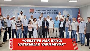 CHP'li Tarhan'dan Gebze'de önemli açıklamalar