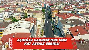 Darıca Aşıroğlu Caddesi'nde son kat asfalt serildi