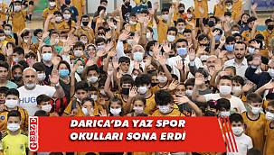 Darıca'daki yaz spor okullarına coşkulu kapanış