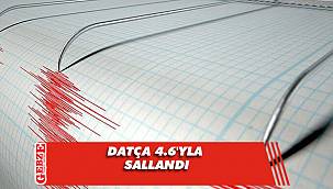 Datça'da 4.6 büyüklüğünde deprem