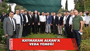 Dilovası, Kaymakam Alkan'a veda etti 