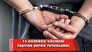 Düzensiz göçmenleri taşıyan şoför tutuklandı