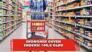Ekonomik güven endeksi 100,8 oldu