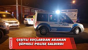 Gebze'de bir şahıs polislere bira şişesiyle saldırdı