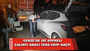 Gebze'de çalıntı araç kovalamacası