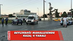 Gebze'de yolcu minübüsüyle otomobil çarpıştı