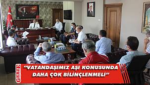 Gebze protokolü, aşılama faaliyetlerini konuştu