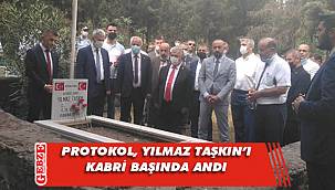 Gebze protokolü, ülkücü şehidin kabrini ziyaret etti
