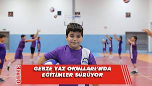 Gebzeli minikler yaz okulunda eğitim görüyor