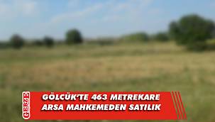 Gölcük Halıdere'de 463 metrekare arsa mahkemeden satılık