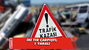 Gölcük'te iki tır çarpıştı; 1 yaralı