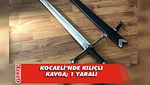 Gölcük'teki kavgada bir kişi kılıçla yaralandı