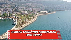 Hereke Sahili'nde çalışmalar devam ediyor
