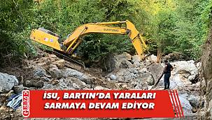 İSU ekipleri, sel bölgesinde çalışmalarını sürdürüyor