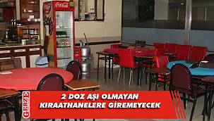 Kahvehane ve kıraathaneler için kritik karar